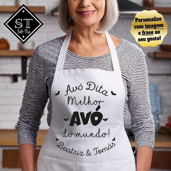 Avental Melhor Avó do Mundo (nomes)